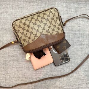 ✨Collectible Brown Gucci Ophidia GG Monogram Crossbody Bag with Certificate✨